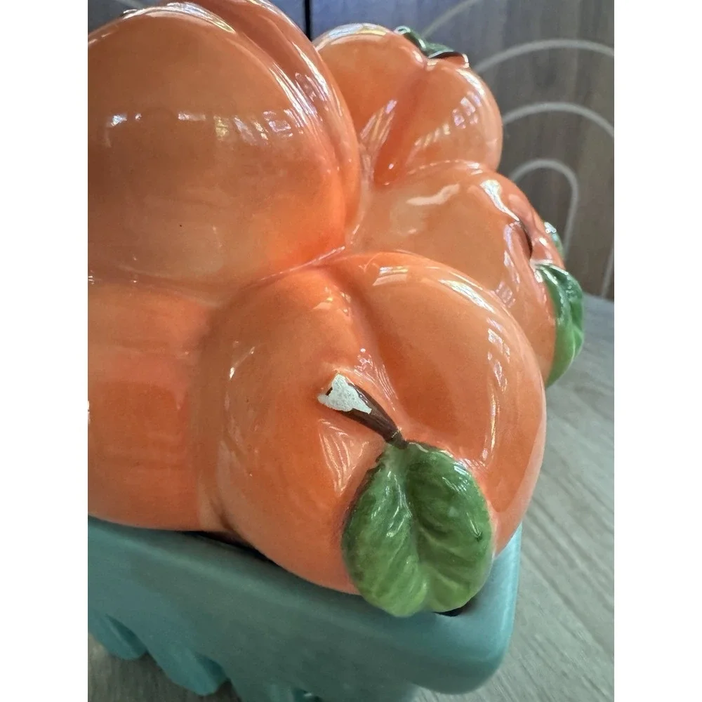 Homeworx By Harry Slatkin Farmstand Peach Basket Candle Holder 79-927Z